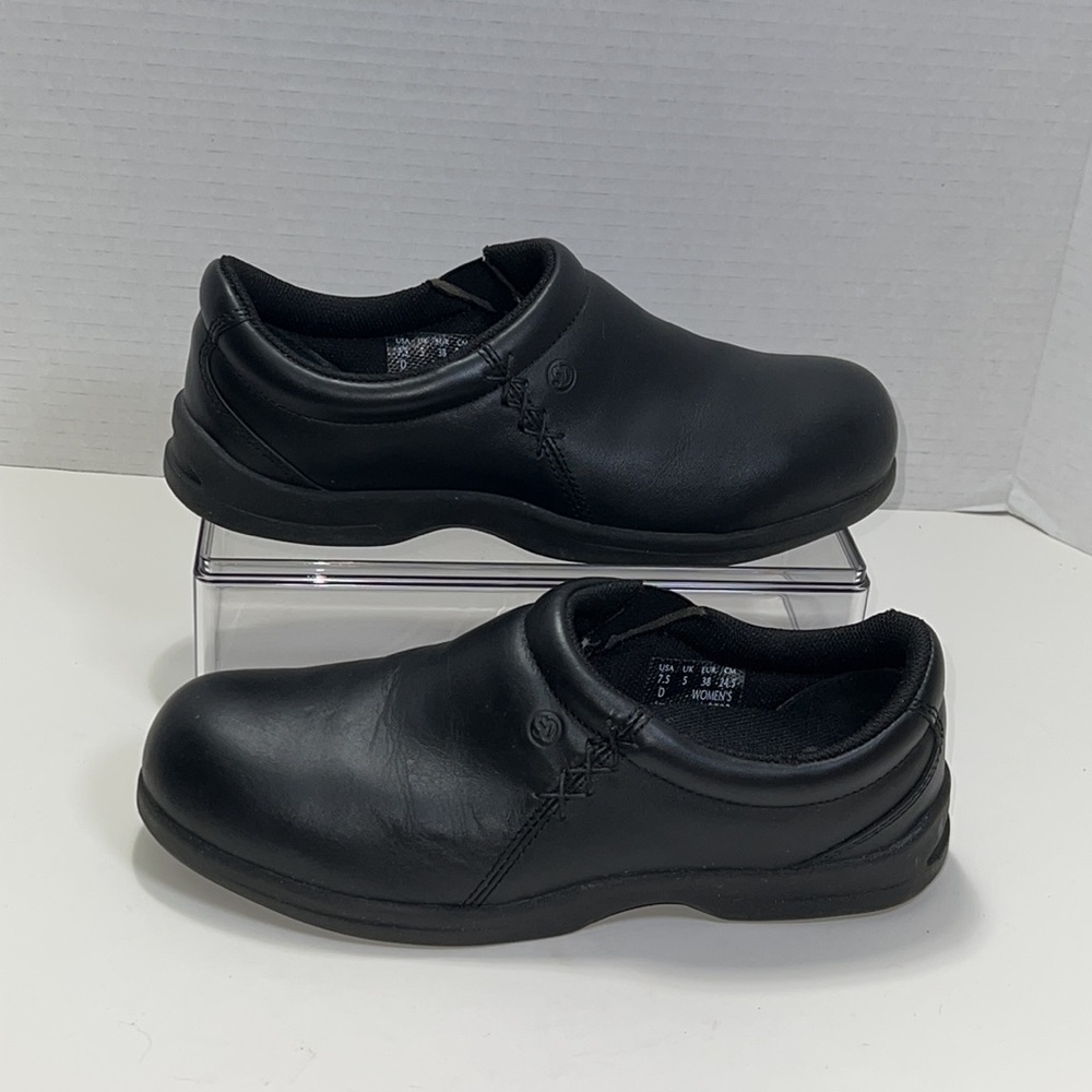 RED Wings  style # 2333 Black Leather steel toe skip resistant shoe size 7.5 - Picture 4 of 16